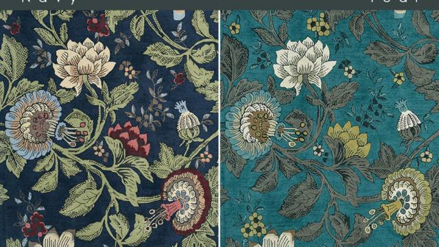 Wedgwood Passion Flower Area Rug for The Sims 4