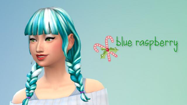 Candy Cane Braids for The Sims 4