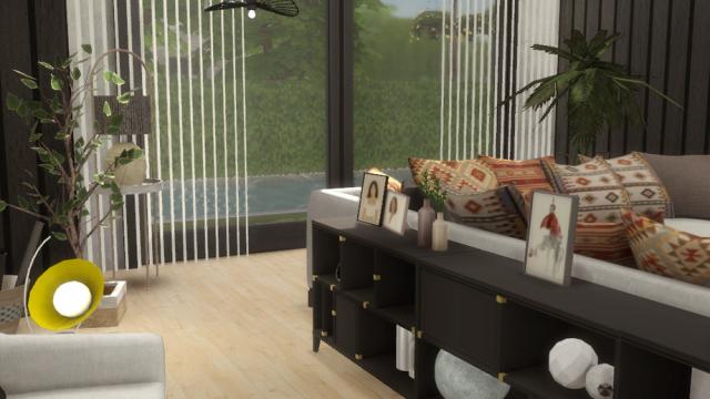 Trish - living room для The Sims 4