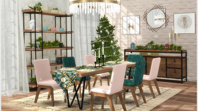 Sandra dining room for The Sims 4