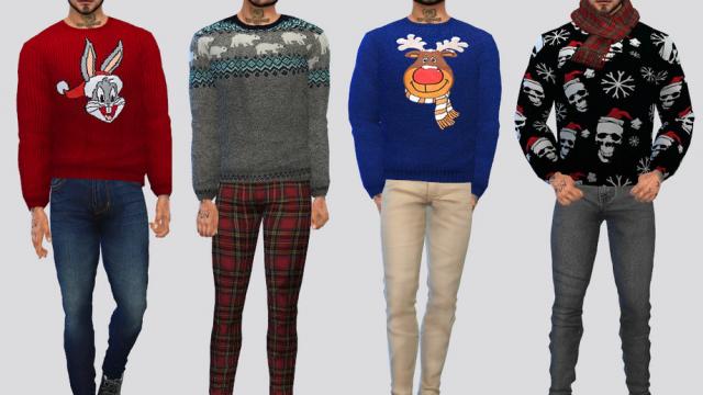 Tis Holiday Sweater for The Sims 4