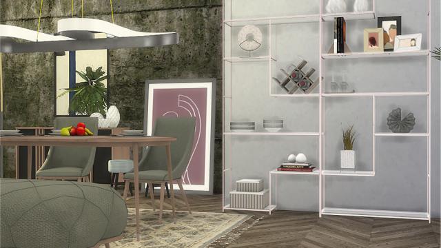 Irving Dining Room для The Sims 4