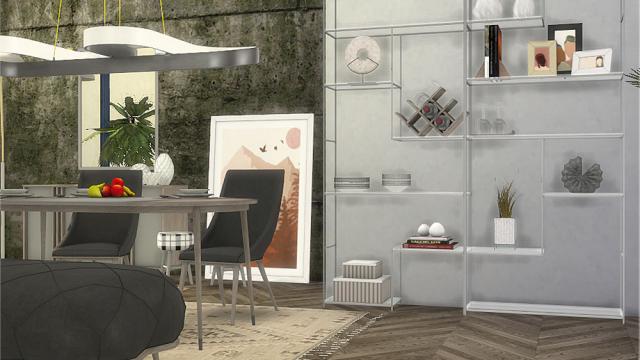 Irving Dining Room для The Sims 4