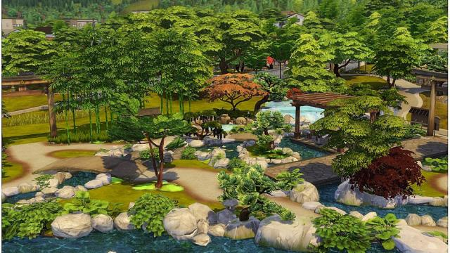 Spring Park для The Sims 4