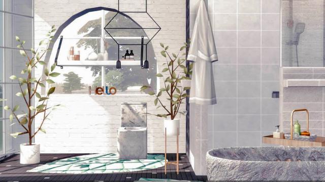 Vivien - Bathroom для The Sims 4