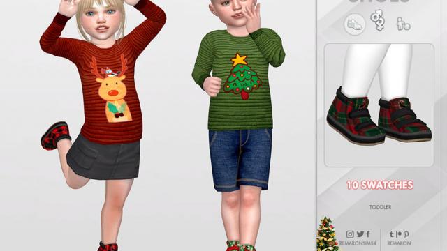 Holiday Wonderland - Christmas Shoes T01 for The Sims 4