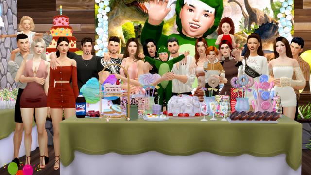 Children's party II (Mega pose) для The Sims 4