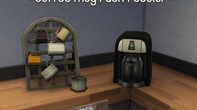 Coffee Mug Rack Recolor для The Sims 4