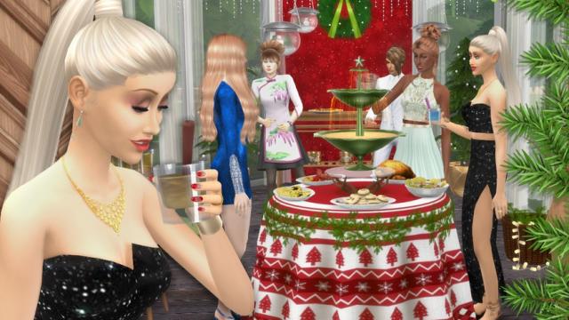 Holiday Wonderland - Christmas Buffet for The Sims 4