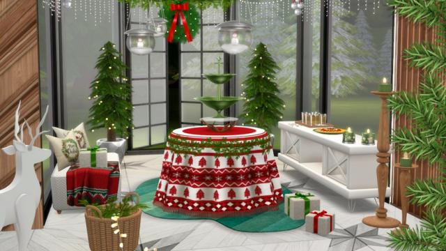 Holiday Wonderland - Christmas Buffet for The Sims 4