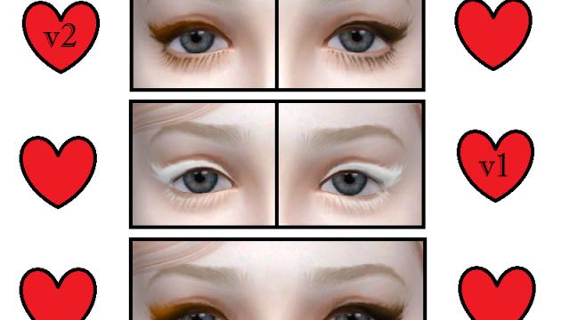 Feather Eyeliner Lash - Sagi6 для The Sims 4