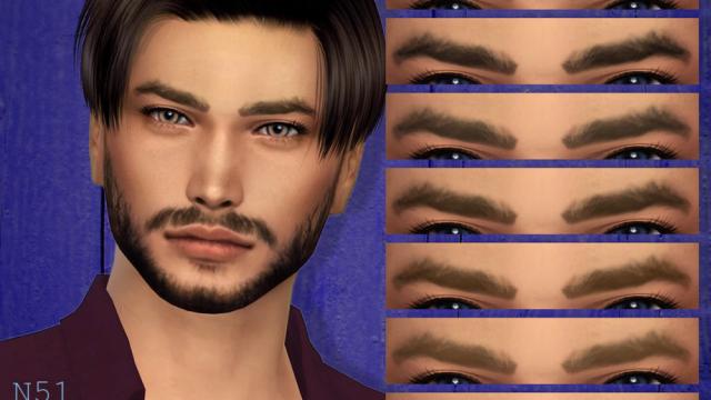 [MH] Eyebrows N51 for The Sims 4