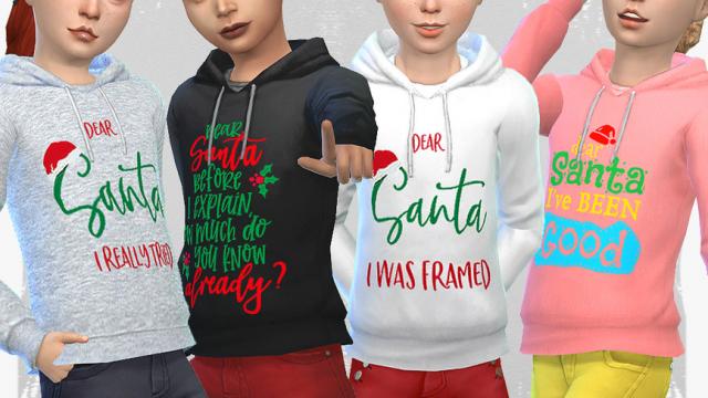 Santa Hoodie for The Sims 4