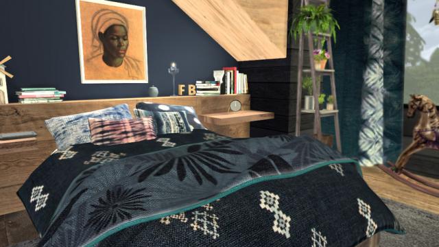 Rooms - Denim Dreams for The Sims 4