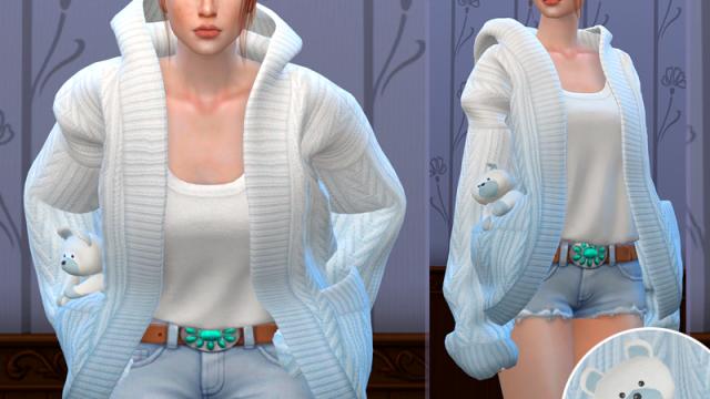 Slouchy Knit Cardigan - AF