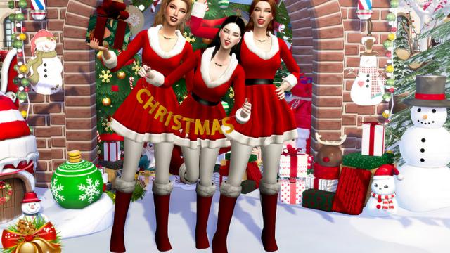 MSI Christmas (Pose Pack) для The Sims 4