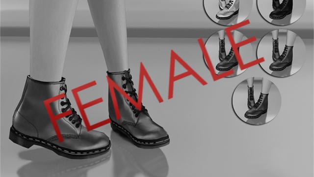 Madlen Aprilia Boots (Female) для The Sims 4
