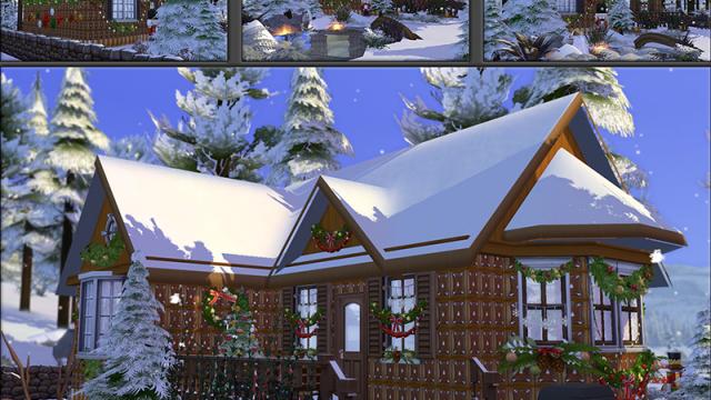 MB-Santa`s_Cabin для The Sims 4