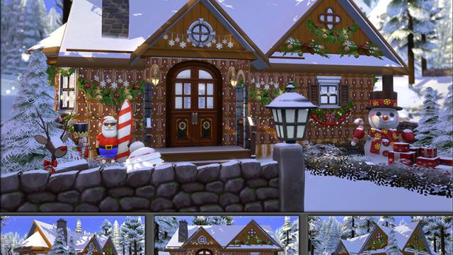 MB-Santa`s_Cabin для The Sims 4