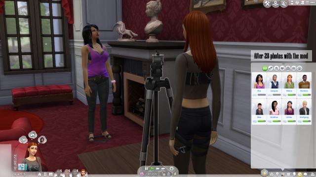 No Relationship Gain When Taking Photo Of Someone for The Sims 4