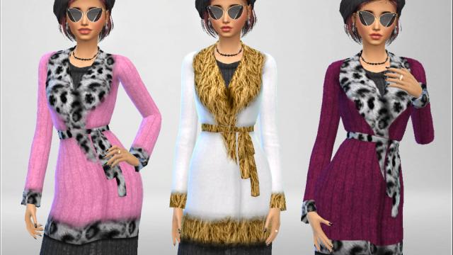 Fur Coat Set for The Sims 4