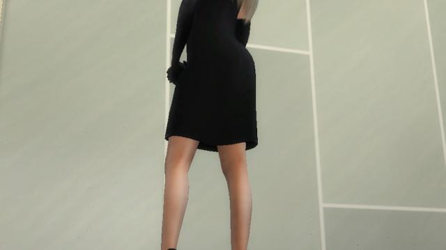 Above-the-knee minidress - Clarissa for The Sims 4