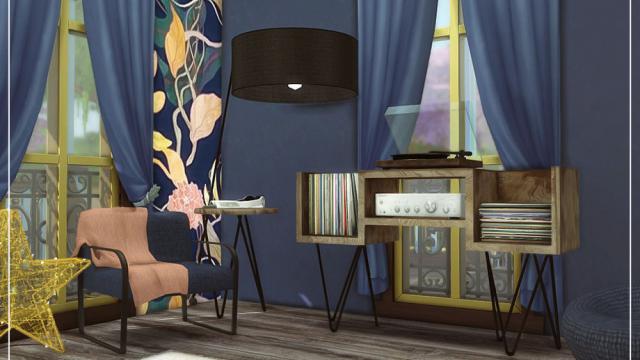 Florence Living Room для The Sims 4