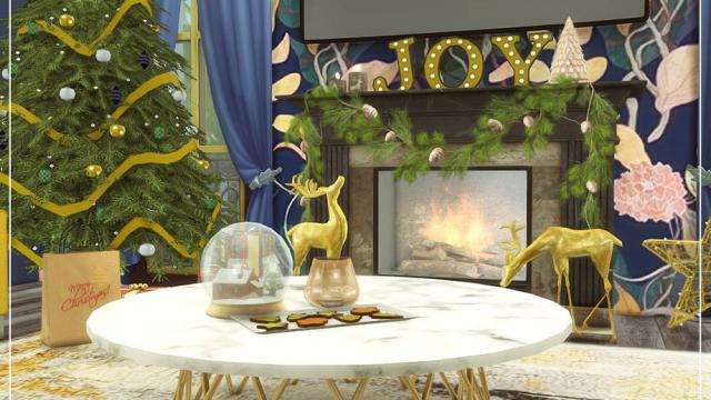 Florence Living Room для The Sims 4