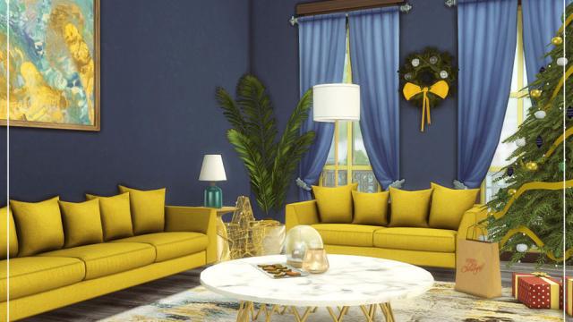 Florence Living Room для The Sims 4