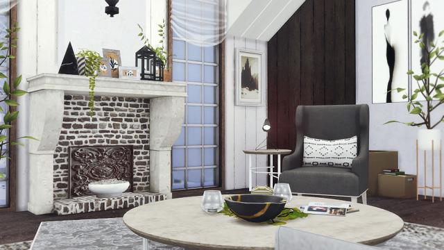 Dani - Living Room для The Sims 4