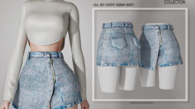 [PATREON] (Early Access) Sky Outfit (DENIM SKIRT) P24