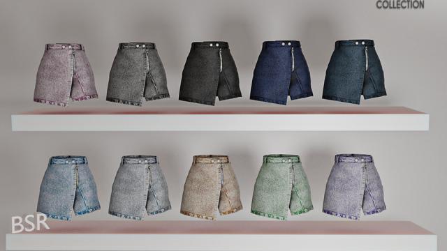 [PATREON] (Early Access) Sky Outfit (DENIM SKIRT) P24 for The Sims 4