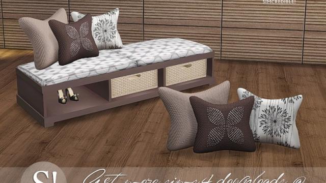 Jules cushions for loveseat for The Sims 4