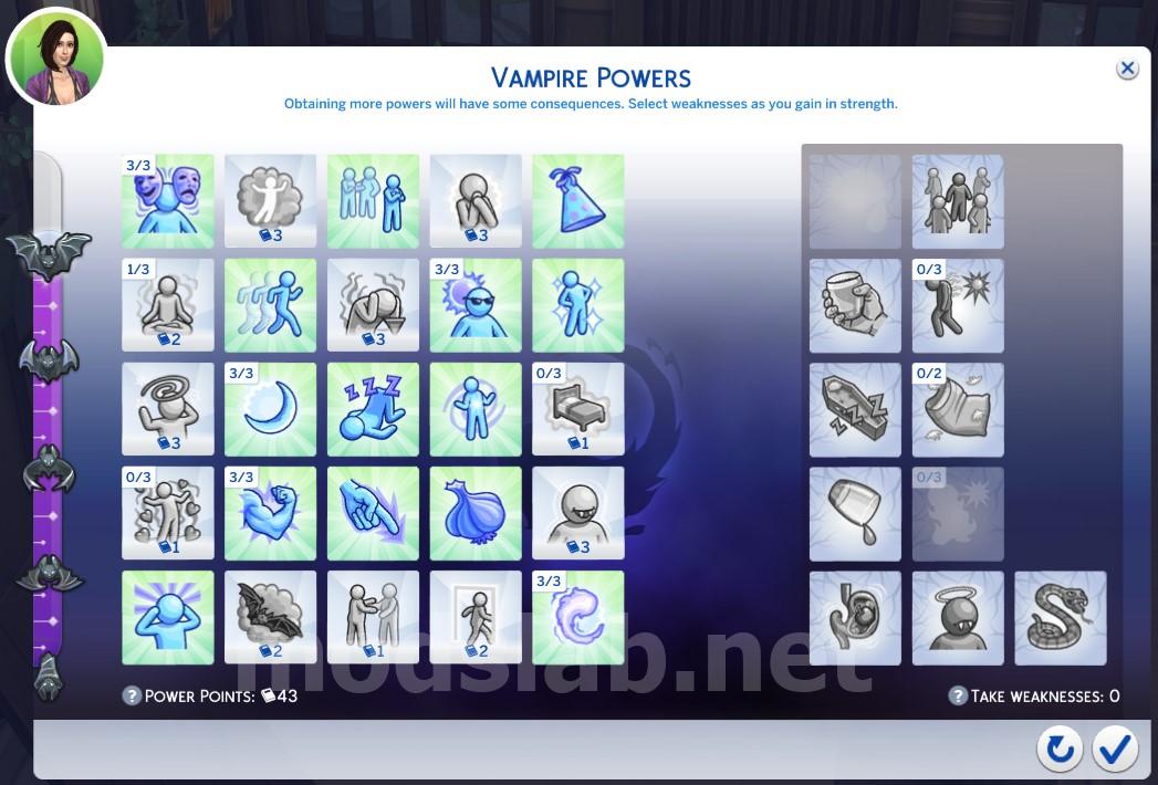 Download Vampires Weakness Freedom for The Sims 4