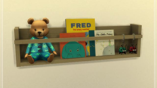 Toddler Bookcase for The Sims 4