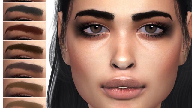 Eyebrows N103 for The Sims 4