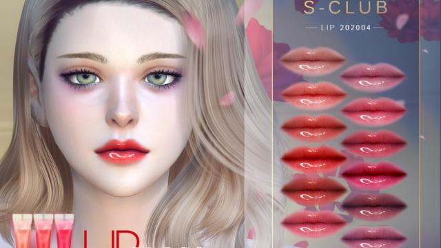 S-Club LL ts4 Lipstick 202004 для The Sims 4