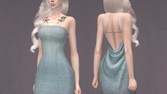 Christine Dress for The Sims 4