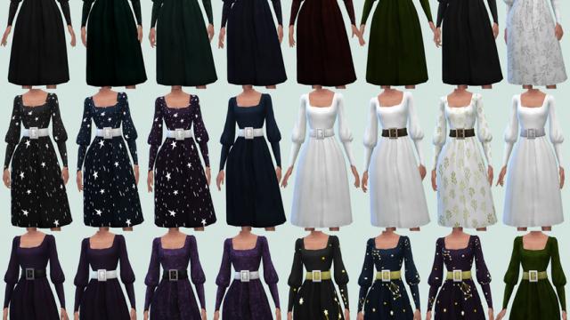 Cottage Dreams Dress. for The Sims 4