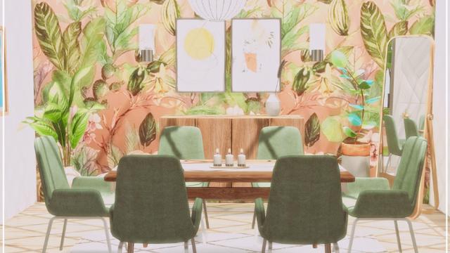 Glenn Dining room для The Sims 4