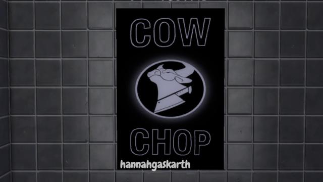 Cow Chop Poster [REQUIRES DISCOVER UNIVERSITY] для The Sims 4