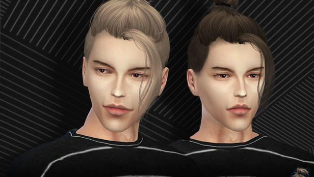 WINGS HAIR OS0116 M для The Sims 4