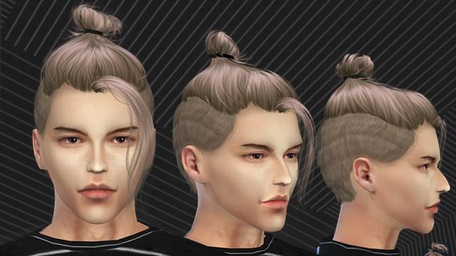 WINGS HAIR OS0116 M для The Sims 4