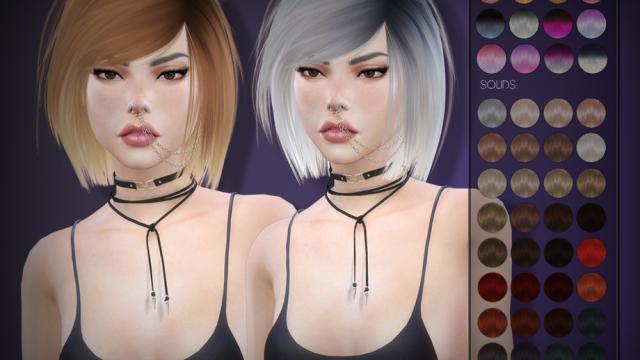 LeahLillith Katuma Hair for The Sims 4