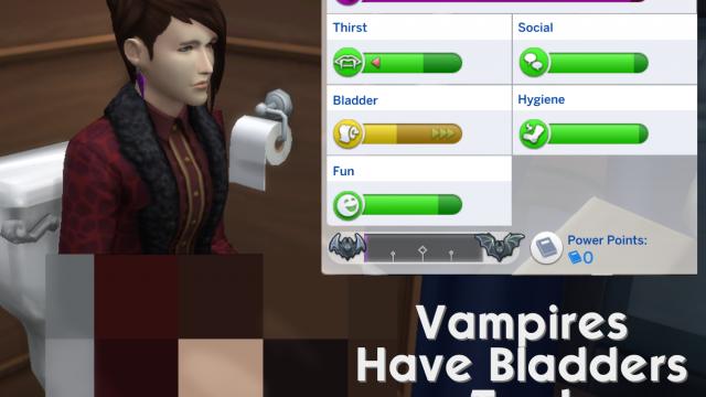 Vampires Have Bladders Too! для The Sims 4