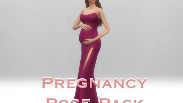 Pregnancy Pose Pack for The Sims 4