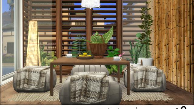 Zen Dining (Room) для The Sims 4