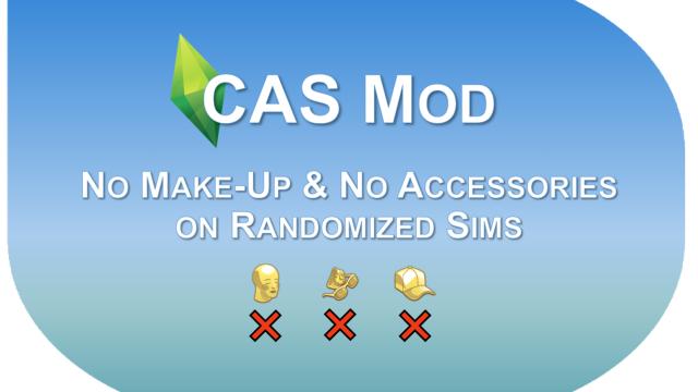 NO MAKE-UP & NO ACCESSORIES ON RANDOMIZED SIMS