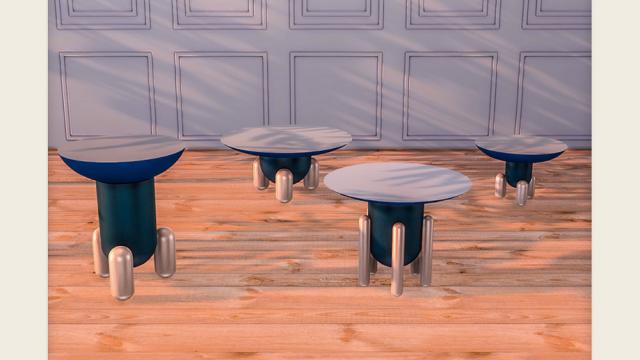 Mushroom End tables set for The Sims 4