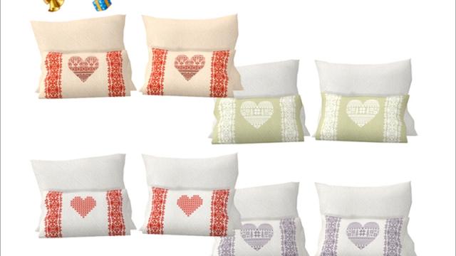 [Christmas Bedroom] - double bed pillows